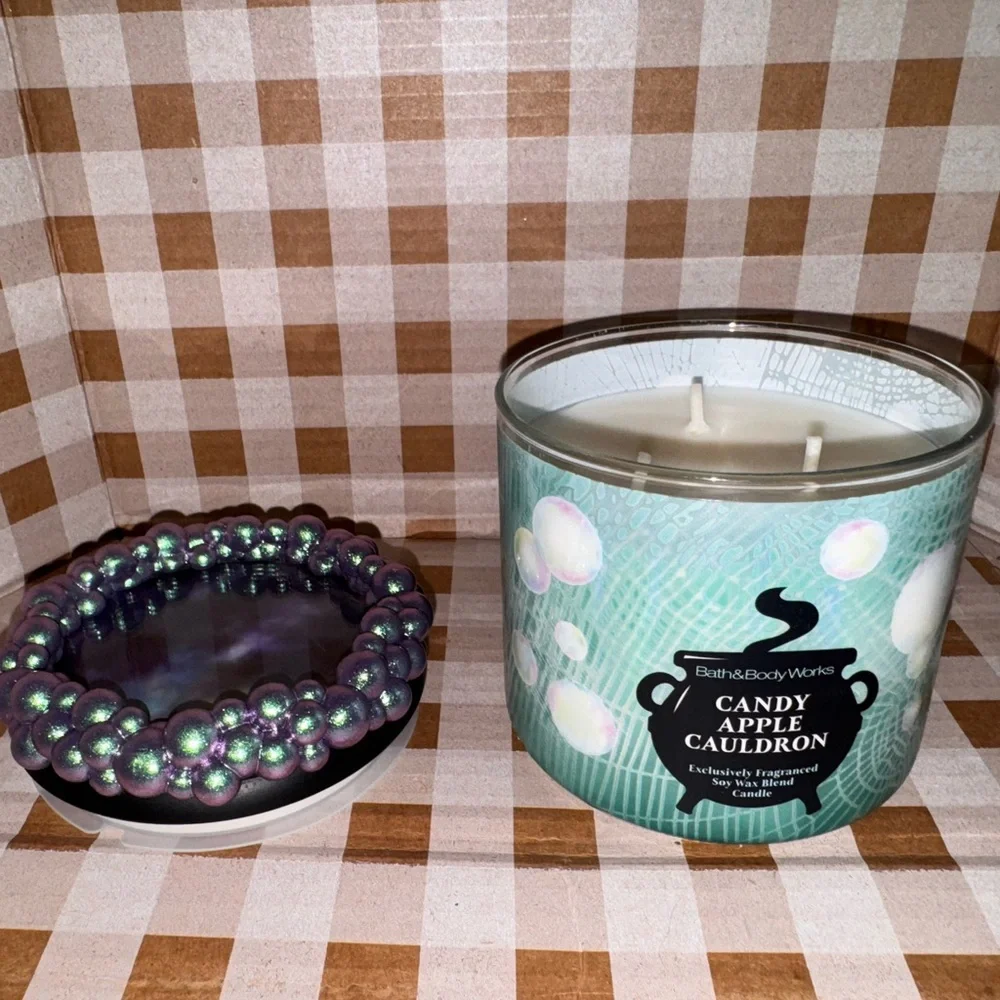 NEW B&BW Candy Apple Cauldron Candle/Bubble Lid - Picture 5 of 7